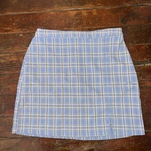 Hollister Blue and White Mini Pencil Skirt